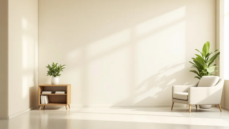 清潔感のあるクリニックの待合室。落ち着いた色合いのソファと観葉植物が置かれた穏やかな空間
