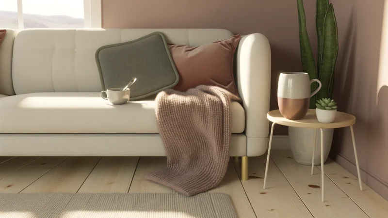 下腹部に手を当てて座る女性。子宮内膜症による生理痛のイメージ