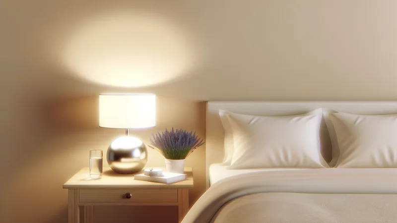 穏やかな寝室でゆっくり眠る女性。更年期の睡眠改善イメージ