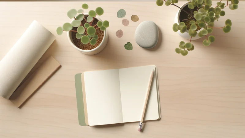 カレンダーとペン。生理周期の記録イメージ